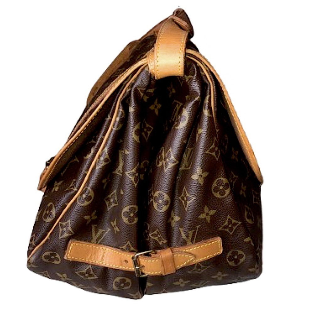 Authentic LOUIS VUITTON Saumur 35 Monogram Double Sided Messenger Bag - Picture 4 of 17